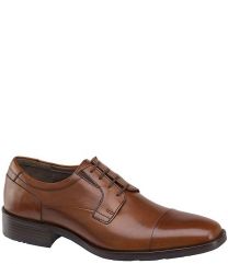 Johnston & Murphy Men's Lancaster Cap Toe Tan Full Grain Leather - 20-6900