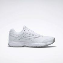 Reebok Men's Work N Cushion 4.0 Walking Shoe, White/Cold Grey