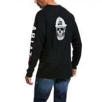 Ariat Men's Flame Resistant FR Roughneck Skull Logo T-Shirt Black - 10026434