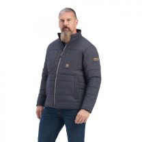 Ariat Men's Rebar Valiant Stretch Canvas Water Resistant Insulated Jacket Charcoal Heather - 10041581