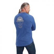 Ariat Men's Rebar Cotton Strong Roughneck Graphic T-Shirt True Blue/Alloy - 10041589
