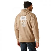 Ariat Men's Rebar Roughneck Pullover Hoodie Oatmeal Heather - 10048790