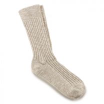 BIRKENSTOCK Women's Cotton Slub Socks Beige/White - 1008033
