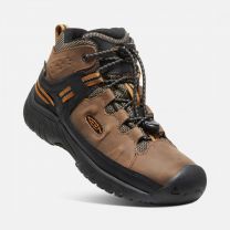 KEEN Unisex Big Kids' Targhee Waterproof Boot Dark Earth/Golden Brown - 1019834