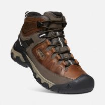 KEEN Men's Targhee III Mid Waterproof Hiking Boot Chestnut/Mulch - 1023030