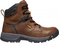 KEEN Utility Men's Chicago 6" Soft Toe Waterproof Work Boot Tobacco/Black - 1024185