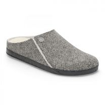 BIRKENSTOCK Women's Zermatt Slipper Herringbone Gray Wool Felt (narrow width) - 1028049