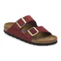 BIRKENSTOCK Women's Arizona Soft Footbed Zinfandel Nubuck (regular width) - 1028669