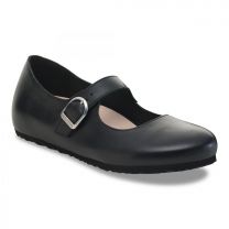 BIRKENSTOCK Women's Santa Clarita Black Leather (narrow width) - 1030709