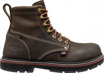 KEEN Utility Men's 6" Liberty Carbon Composite Toe Waterproof 90° Heel Work Boot Coffee Bean/Black - 1032240