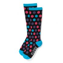 KLOGS Footwear Women's Compression Socks Dots Multi Vivid Blue - 00110504152