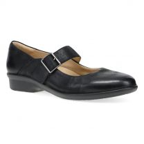 Dansko Women's Collette Mary Jane Wide Black Burnished Nubuck - 10502530200