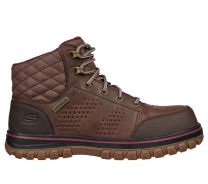 SKECHERS WORK Women's McColl Composite Toe Waterproof Work Boot Brown - 108004-BRN
