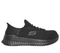 SKECHERS WORK Women's Slip-ins Tilido - Ombray Composite Toe Work Shoe Black - 108152-BLK