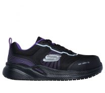 SKECHERS WORK Women's Carbix - Niyla Composite Toe Work Shoe Black/Purple - 108196-BKPR