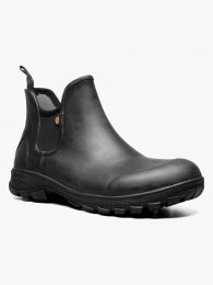 BOGS Men's Sauvie Slip On Insulated Waterproof Rain Boot Black - 72208-001