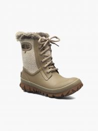 BOGS Women's Arcata Cozy Chevron Winter Boots Taupe - 72844-260