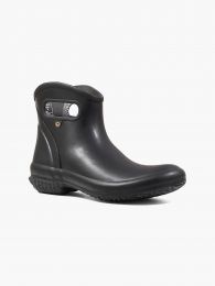 BOGS Women's Patch Ankle Waterproof Boot Solid Black - 72521-001