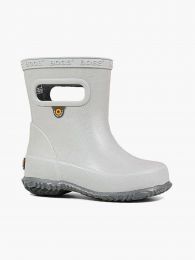 BOGS Unsisex Kids' Skipper Glitter Waterproof Rain Boots Silver - 72456K-040