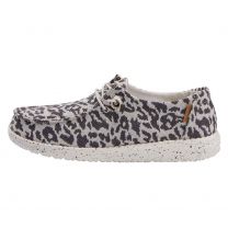 HEY DUDE Shoes Women's Wendy Woven Cheetah Grey - 121413091