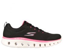 Skechers Women's Go Walk Glide-Step Flex - Summer Charm Sneakers Black/Hot Pink - 124811-BKHP