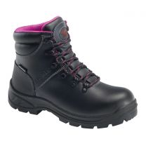 Avenger Women's Builder Mid Soft Toe Waterproof Work Boots Black/Pink - A8674