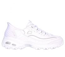 Skechers Women's D'Lites - New Scene Sneaker White/Silver - 150031-WSL