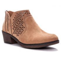Propet Women's Remy Ankle Boot Taupe Suede - WFX155ST