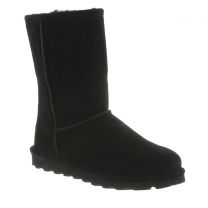 BEARPAW Women's Elle Short Wide 8" Suede Boot Black - 1959W-011