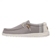 HEY DUDE Shoes Boys' Wally Youth Break Stitch Grey - 40540-030