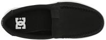 DC Men's Villain 2 Casual Slip On Skate Shoe Slipper, Black/Black/White Nubuck,