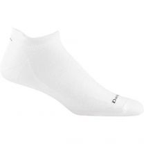 Darn Tough Men's No Show Tab Ultra-Lightweight Running Sock White - 1033-WHITE