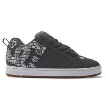 DC Shoes Men's Court Graffik Shoes Dark Grey/White - 300529-GW1