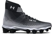 Under Armour Unisex Kids' Highlight Franchise Jr Football Cleat Black/White/White - 3023724-003