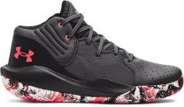 Under Armour Men's UA Jet '21 Basketball Shoe Jet Gray/Black/Blitz Red - 3024260-110