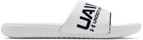 Under Armour Men's Ansa Graphic Sandal White/White/Black - 3024434-100