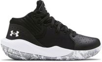 Under Armour Unisex Kids' Grade School Jet '21 Basketball Shoe Black/White/White - 3024794-001