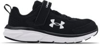 Under Armour Boys' Pre-School UA Assert 9 Wide Alternate Closure Running Shoes Black/White/White - 3024851-001