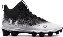 Under Armour Boys' UA Spotlight Franchse RM 2.0 Jr Wide Football Cleats Black/White/Black - 3025088-001