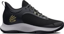 Under Armour Unisex UA 3Z6 Basketball Shoes Jet Gray/Black/Metallic Gold - 3025090-102