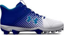 Under Armour Men's Leadoff Mid Rubber Molded Baseball Cleat Royal/White/Royal - 3025590-400