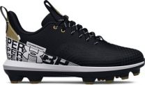 Under Armour Unisex Kids' Harper 7 Low Juniors TPU Baseball Cleat Black/White/White - 3025596-001