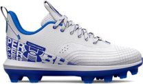 Under Armour Unisex Kids' Harper 7 Low Juniors TPU Baseball Cleat Royal/White/Royal - 3025596-400