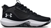 Under Armour Unisex UA Lockdown 6 Basketball Shoes Black/White/White - 3025616-001