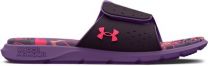 Under Armour Women's Ignite 7 Graphic FB Slide Tux Purple/Retro Purple/Pink Shock - 3026029-500