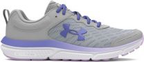 Under Armour Girls' Grade School UA Assert 10 Running Shoes Mod Gray/Nebula Purple/Baja Blue - 3026189-100