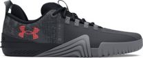 Under Armour Men's UA TriBase Reign 6 Q1 Track Shoes Gray Void/Pitch Gray/Rush Red - 3027352-400