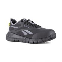Reebok Work Men's Flex Trainer Work with Elevated Ease On/Off Black Composite Toe Shoe
