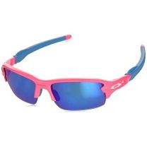 Oakley Big Boys' Flak XS Sunglasses,OS,Neon Pink/Prizm Sapphire