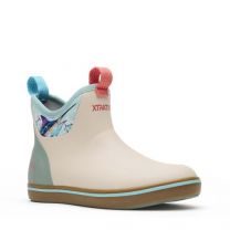 Xtratuf Women's 6 in Ankle Deck Boot Guy Harvey, Bone White Marlin, Size 11(M)